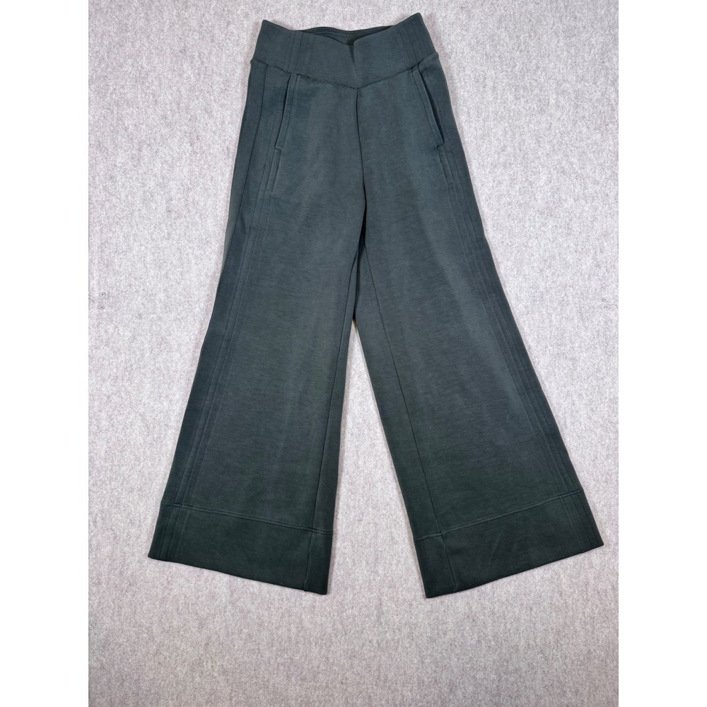 k97. Calia Womens XS Olive Green Wide Leg High Waisted Lounge Pants Side Pockets - Picture 1 of 3